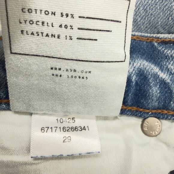 AYR The Easy Easy Jeans Light Wash Blue Stretch Denim High Rise Cropped Size 29 - Picture 10 of 11